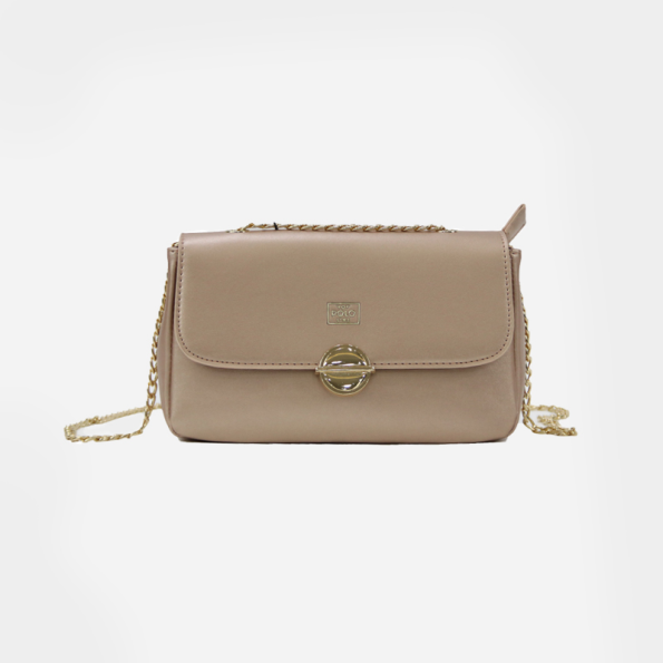 Γυναικεία τσάντα ώμου VQF POLO LINE 2115 HANDBAG ροζ χρυσή