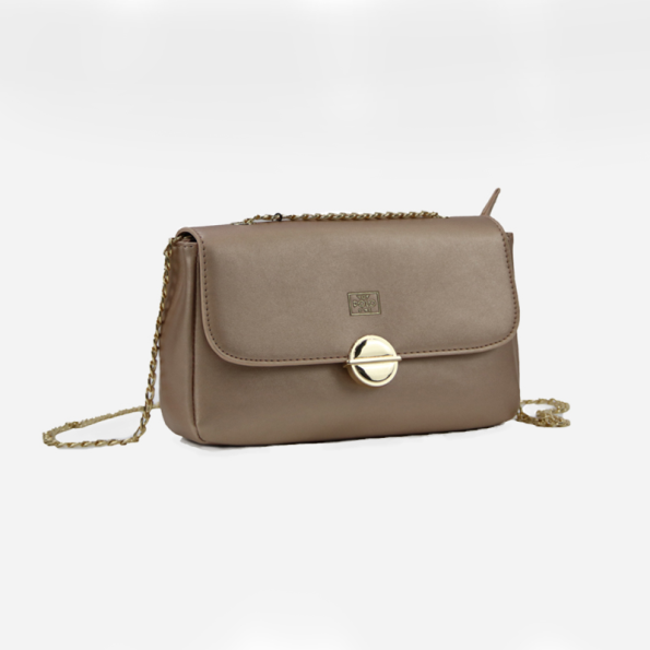 Γυναικεία τσάντα ώμου VQF POLO LINE 2115 HANDBAG ροζ χρυσή Γυναικεία