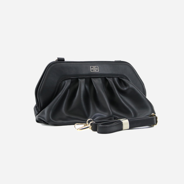 Γυναικεία τσάντα χειρός χιαστί VQF POLO LINE 2123 HANDBAG μαύρη Γυναικεία
