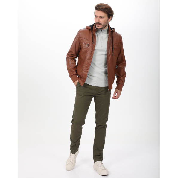 Ανδρικό jacket BATTERY 15232009 καφέ Ανδρικά