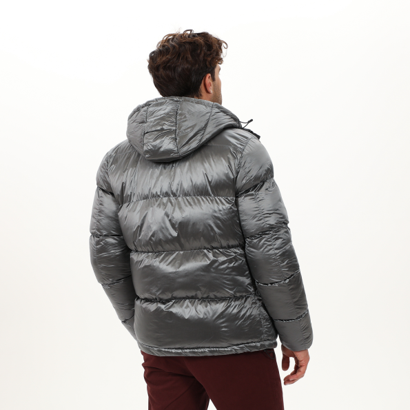 Ανδρικό puffer μπουφάν EXPLORER 2211103032 ασημί Ανδρικά