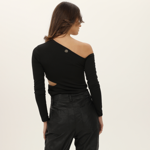 Γυναικείο cut out κορμάκι KENDALLKYLIE KKW.2W1.014.001 μαύρο Γυναικεία