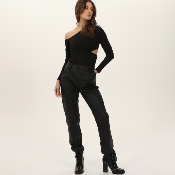 Γυναικείο cut out κορμάκι KENDALLKYLIE KKW.2W1.014.001 μαύρο Γυναικεία