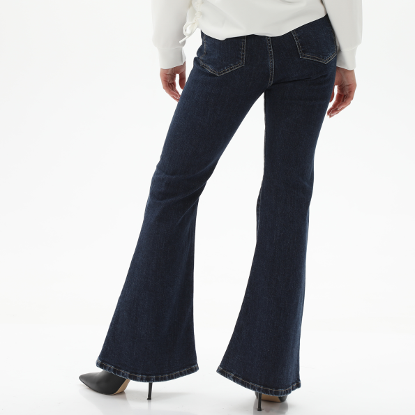 Γυναικείο bootcut jean παντελόνι KENDALLKYLIE KKW.2W1.020.014 HIGH RISE μπλε Γυναικεία