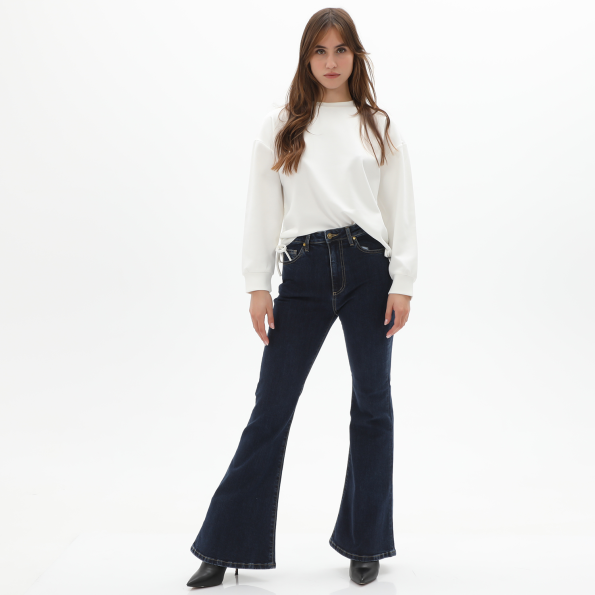 Γυναικείο bootcut jean παντελόνι KENDALLKYLIE KKW.2W1.020.014 HIGH RISE μπλε Γυναικεία