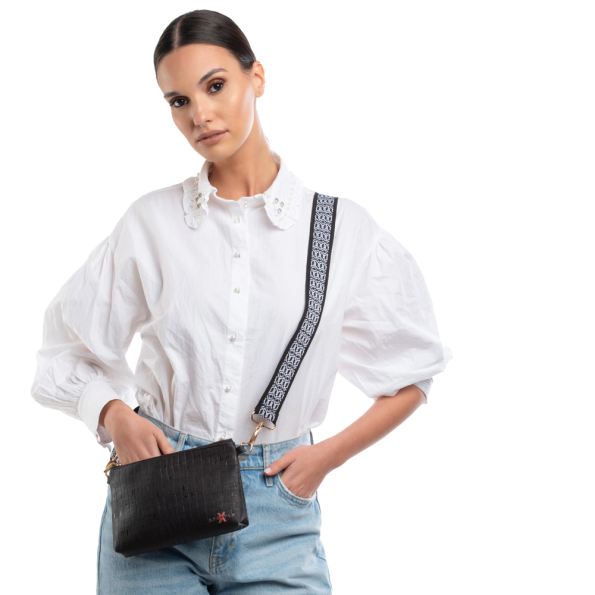 Γυναικεία τσάντα χιαστί APOXYLO 3003.1 NIKI BLACK μαύρη