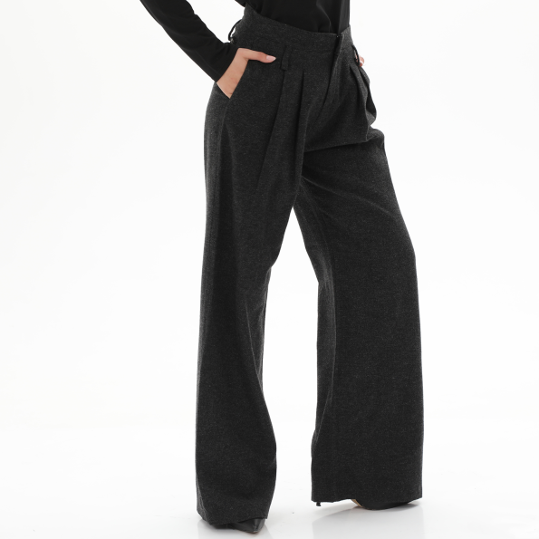 Γυναικεία wide leg παντελόνα STAFF JEANS 60-017.036 SANDY γκρι Γυναικεία