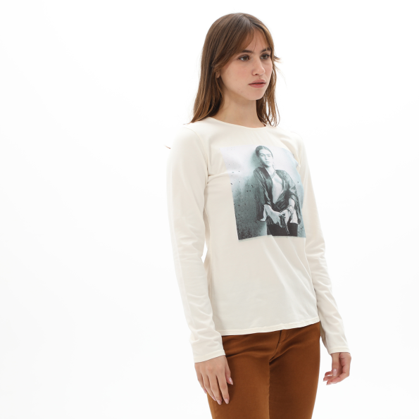 Γυναικεία μπλούζα STAFF JEANS 63-015.042 FRIDA λευκή Γυναικεία