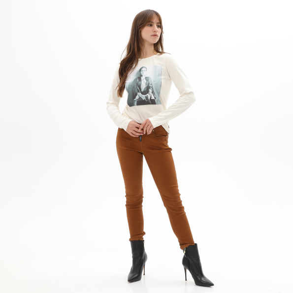 Γυναικεία μπλούζα STAFF JEANS 63-015.042 FRIDA λευκή Γυναικεία