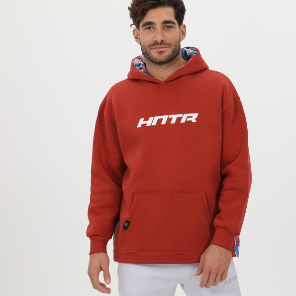 Ανδρική φούτερ μπλούζα BLUE HUNTER 24111080128 M BALLER HOODIE πορτοκαλί