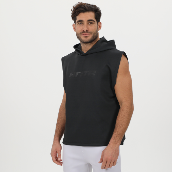 Ανδρική αμάνικη φούτερ μπλούζα BLUE HUNTER 24111100101 M HOODIE FLEXER μαύρη Ανδρικά