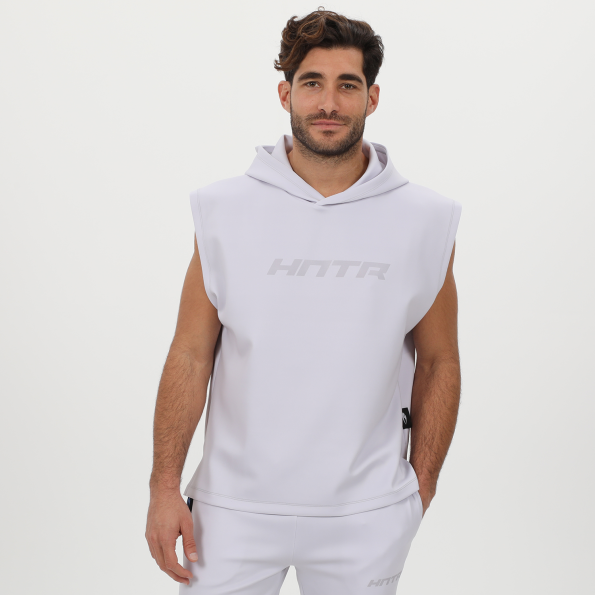 Ανδρική αμάνικη φούτερ μπλούζα BLUE HUNTER 24111100104 M HOODIE FLEXER γκρι