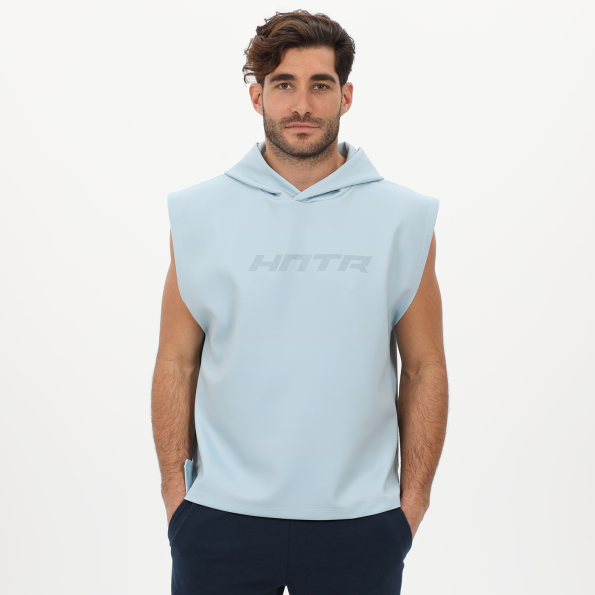 Ανδρική αμάνικη φούτερ μπλούζα BLUE HUNTER 24111100123 M HOODIE FLEXER γαλάζια
