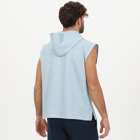 Ανδρική αμάνικη φούτερ μπλούζα BLUE HUNTER 24111100123 M HOODIE FLEXER γαλάζια Ανδρικά