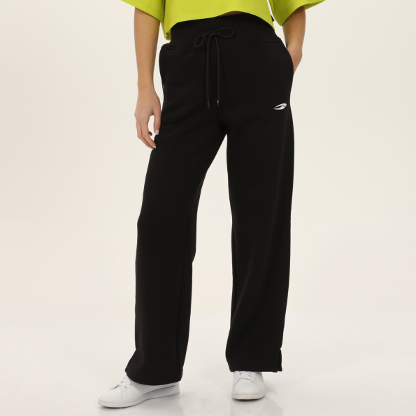 Unisex παντελόνι φόρμας BLUE HUNTER 24112130101 W FLARE JOGGER μαύρο