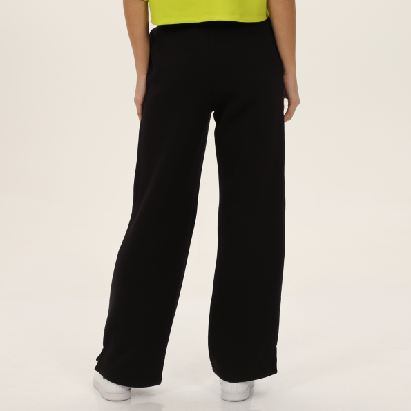 Unisex παντελόνι φόρμας BLUE HUNTER 24112130101 W FLARE JOGGER μαύρο Γυναικεία