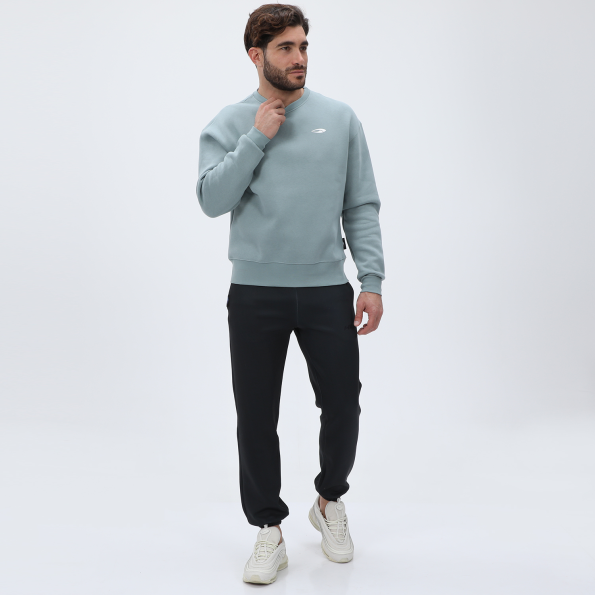 Unisex φούτερ μπλούζα BLUE HUNTER 24113110723 U HUGE CREW πράσινη Ανδρικά