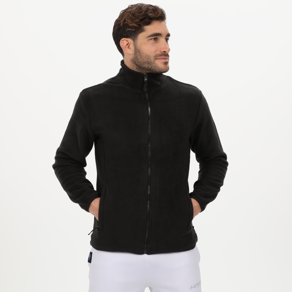 Ανδρική fleece ζακέτα BLUE HUNTER 24113380101 U EVEREST FLEECE μαύρη