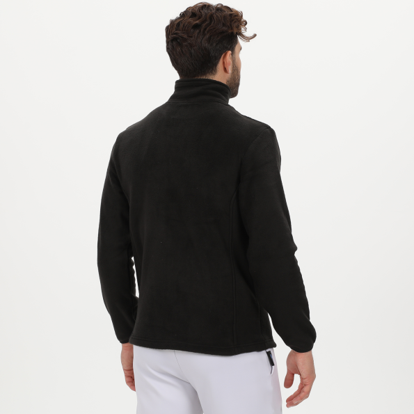 Ανδρική fleece ζακέτα BLUE HUNTER 24113380101 U EVEREST FLEECE μαύρη Ανδρικά
