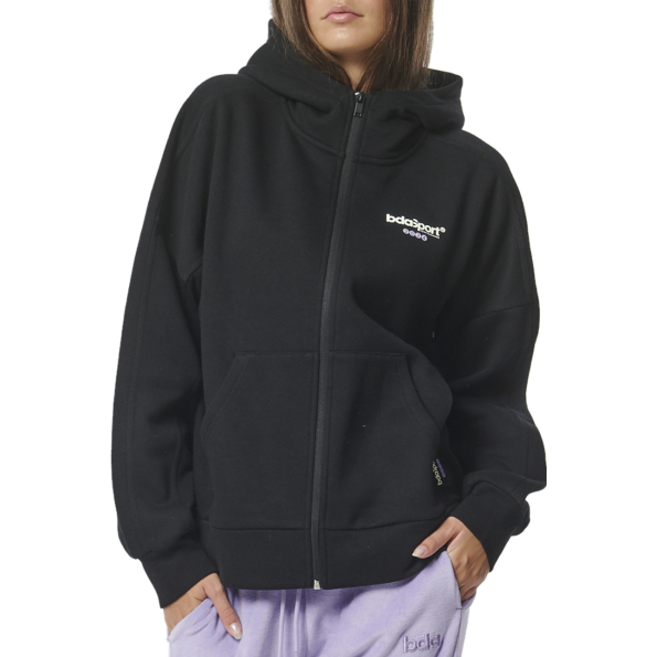 Γυναικεία fleece ζακέτα BODY ACTION 071321-01 μαύρη