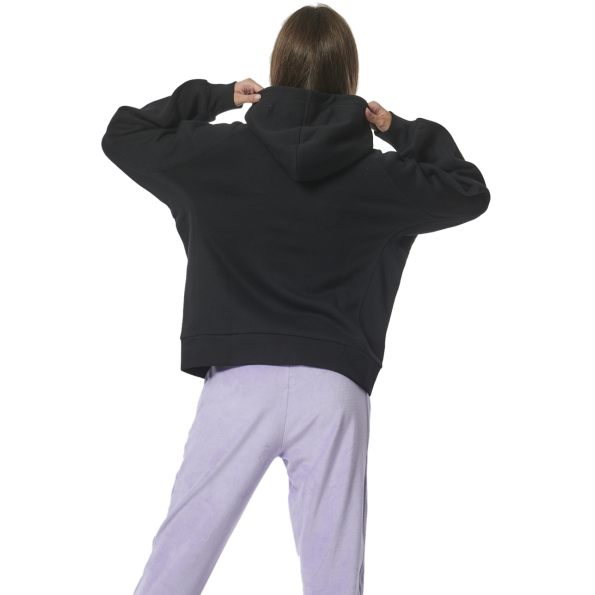 Γυναικεία fleece ζακέτα BODY ACTION 071321-01 μαύρη Γυναικεία