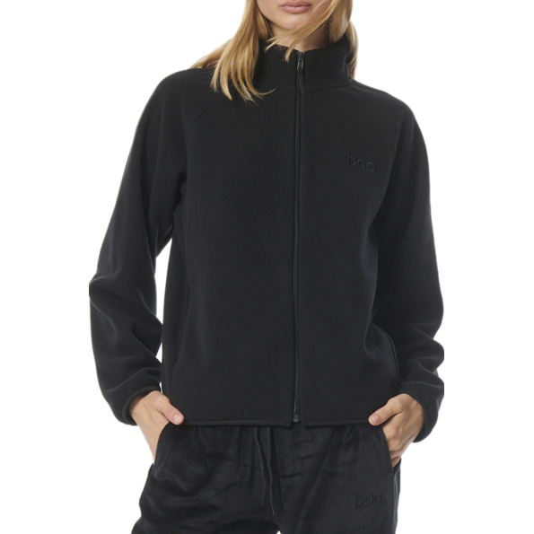 Γυναικεία fleece ζακέτα BODY ACTION 071328-01 μαύρη