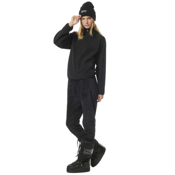 Γυναικεία fleece ζακέτα BODY ACTION 071328-01 μαύρη Γυναικεία