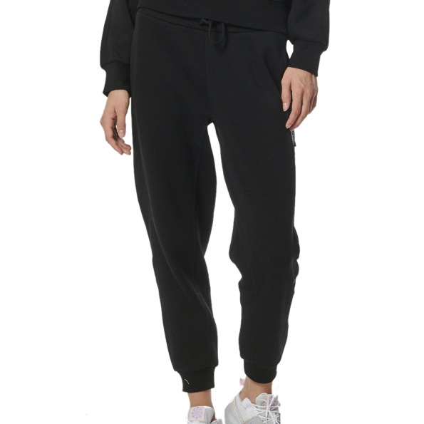 Γυναικείο fleece παντελόνι φόρμας BODY ACTION  021335-01 μαύρο