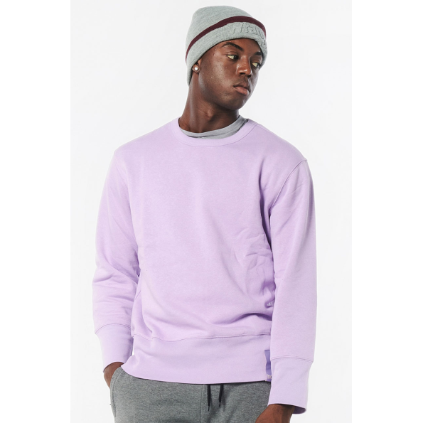 Ανδρική oversized φούτερ μπλούζα BODY ACTION 063220-01 μωβ