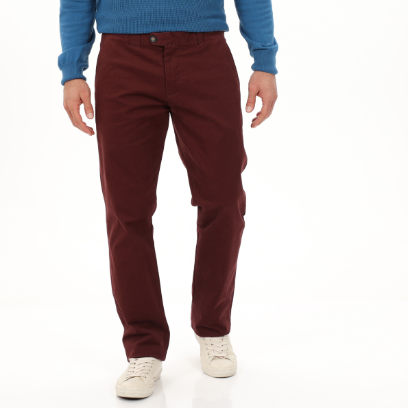Ανδρικό chino παντελόνι MARTIN & CO 220-30-0500 CHINO REGULAR μπορντό