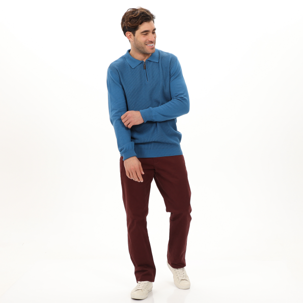 Ανδρικό chino παντελόνι MARTIN & CO 220-30-0500 CHINO REGULAR μπορντό Ανδρικά