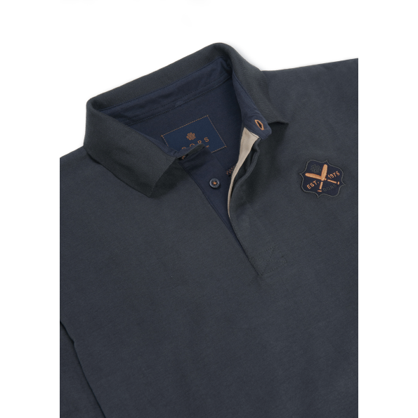 Ανδρική polo μπλούζα DORS 1133002.C03 γκρι Ανδρικά