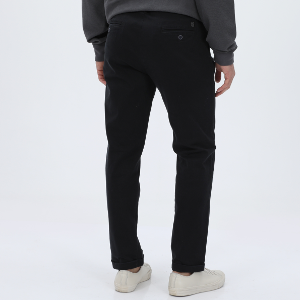 Ανδρικό chino παντελόνι DIRTY LAUNDRY DLMP0321F PLEATED μαύρο Ανδρικά