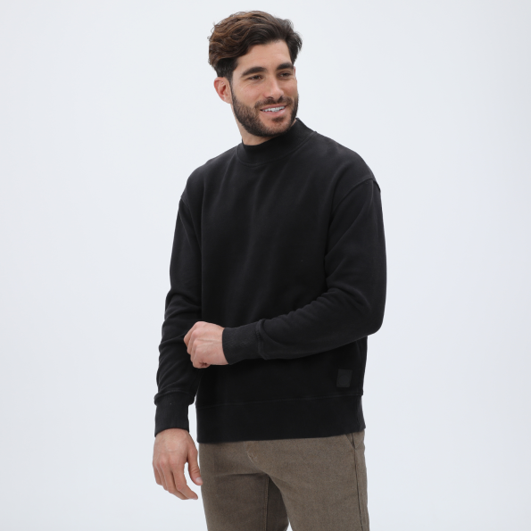 Ανδρική φούτερ μπλούζα DIRTY LAUNDRY DLMC03W22 Relaxed Fit μαύρη Ανδρικά