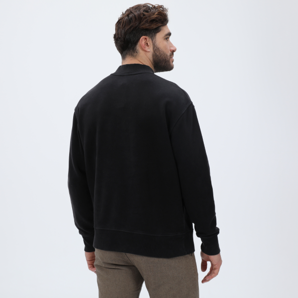 Ανδρική φούτερ μπλούζα DIRTY LAUNDRY DLMC03W22 Relaxed Fit μαύρη Ανδρικά