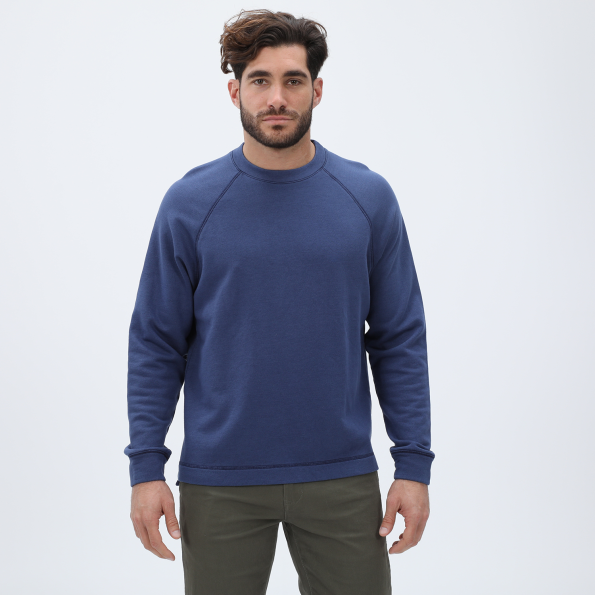 Ανδρική φούτερ μπλούζα DIRTY LAUNDRY DLMC06W22 Regular Fit Raglan μπλε