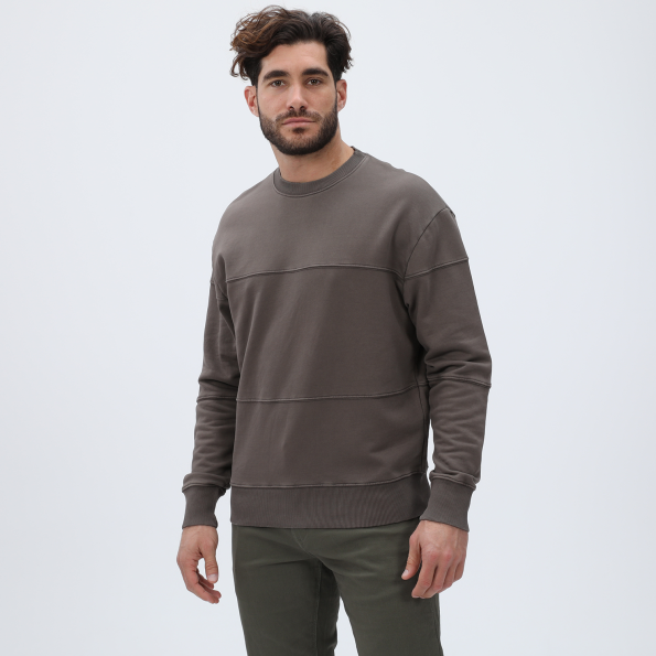 Ανδρική φούτερ μπλούζα DIRTY LAUNDRY DLMC10W22 καφέ Ανδρικά
