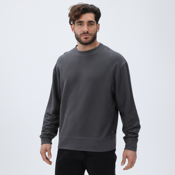 Ανδρική φούτερ μπλούζα DIRTY LAUNDRY DLMC15W22 Oversized γκρι Ανδρικά