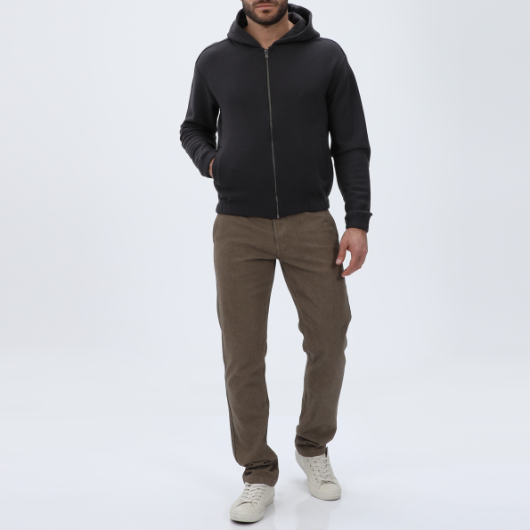 Ανδρική φούτερ ζακέτα DIRTY LAUNDRY DLMF01W22 Regular Fit Full Zip γκρι Ανδρικά