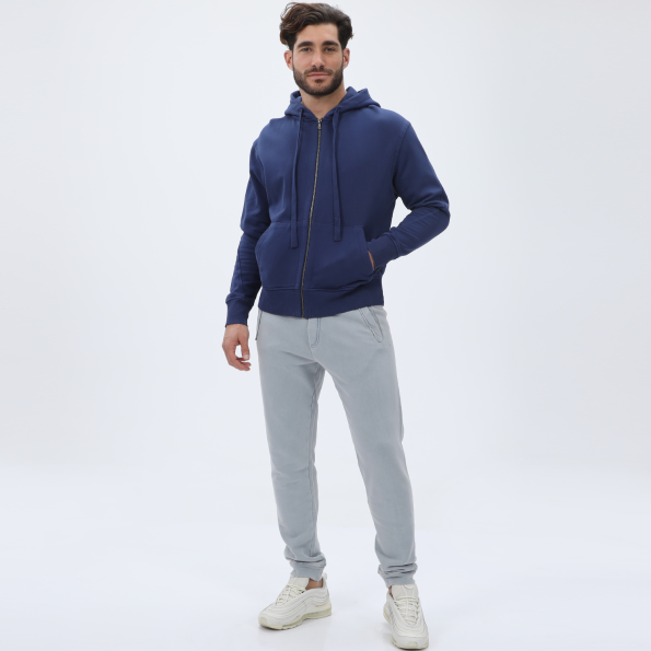 Ανδρική φούτερ ζακέτα DIRTY LAUNDRY DLMF09W22 Relaxed Fit μπλε Ανδρικά