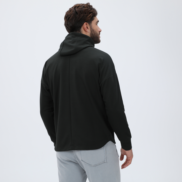 Ανδρική φούτερ ζακέτα DIRTY LAUNDRY DLMF12W22 Divided Detailing Sport Full πράσινη Ανδρικά