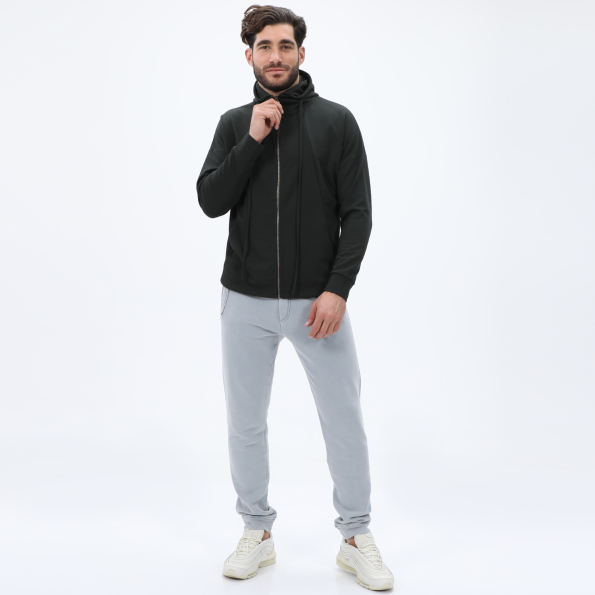 Ανδρική φούτερ ζακέτα DIRTY LAUNDRY DLMF12W22 Divided Detailing Sport Full πράσινη Ανδρικά