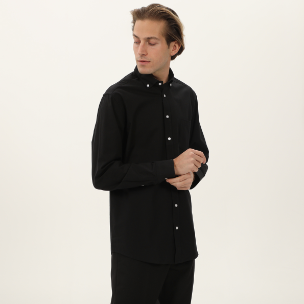 Ανδρικό πουκάμισο MARTIN & CO 223-52-1650 COMFORT FIT μαύρο Ανδρικά