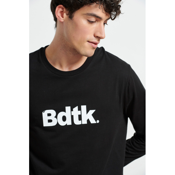Ανδρική μακρυμάνικη μπλούζα  BODYTALK 1222-950626 μαύρο Ανδρικά