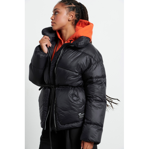 Γυναικείο puffer μπουφάν BODYTALK 1222-907529 μαύρο Γυναικεία