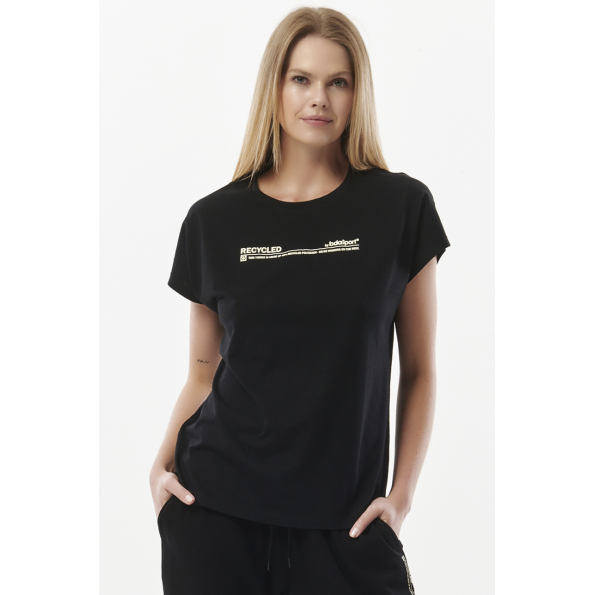 Γυναικείο t-shirt BODY ACTION 051323-01 μαύρο