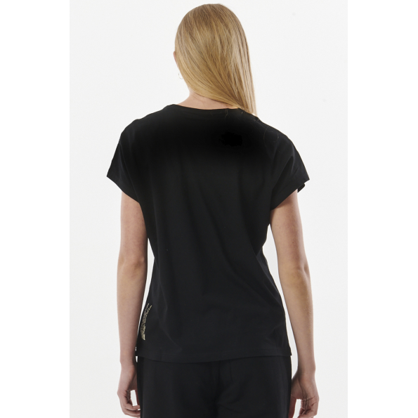 Γυναικείο t-shirt BODY ACTION 051323-01 μαύρο Γυναικεία