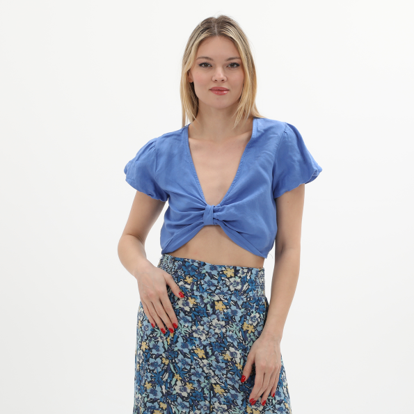 Γυναικείο cropped top ATTRATTIVO 9916267 μπλε μωβ