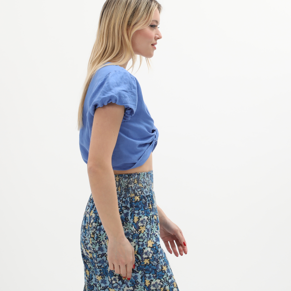 Γυναικείο cropped top ATTRATTIVO 9916267 μπλε μωβ Γυναικεία