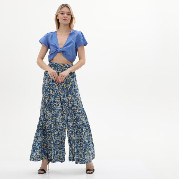 Γυναικείο cropped top ATTRATTIVO 9916267 μπλε μωβ Γυναικεία